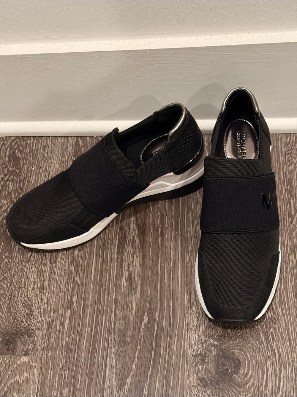 Michael Kors Women’s Black Slip-On Sneakers Wedges